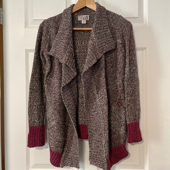 Roots Cabin kids cardigan sweater burgundy size medium - Picture 1 of 10